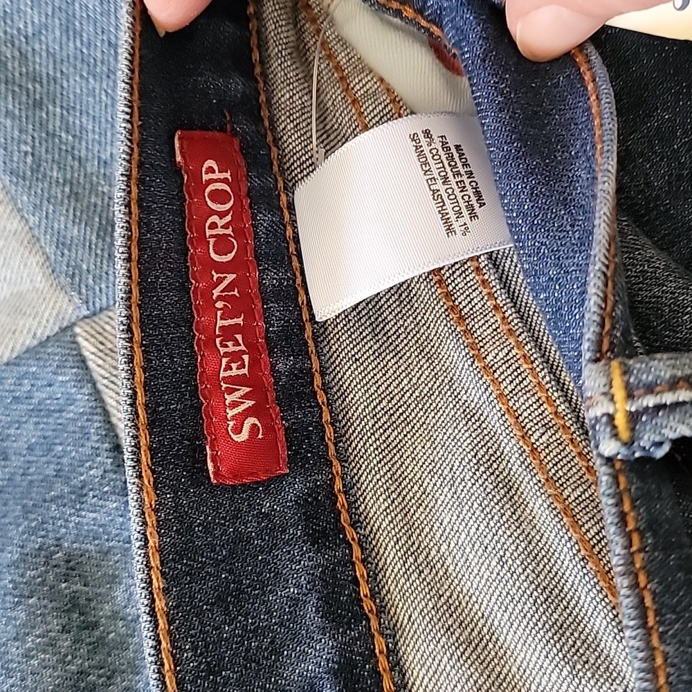 Lucky Brand Sweet Capri denim cuffed cropped jean - Picture 6 of 6
